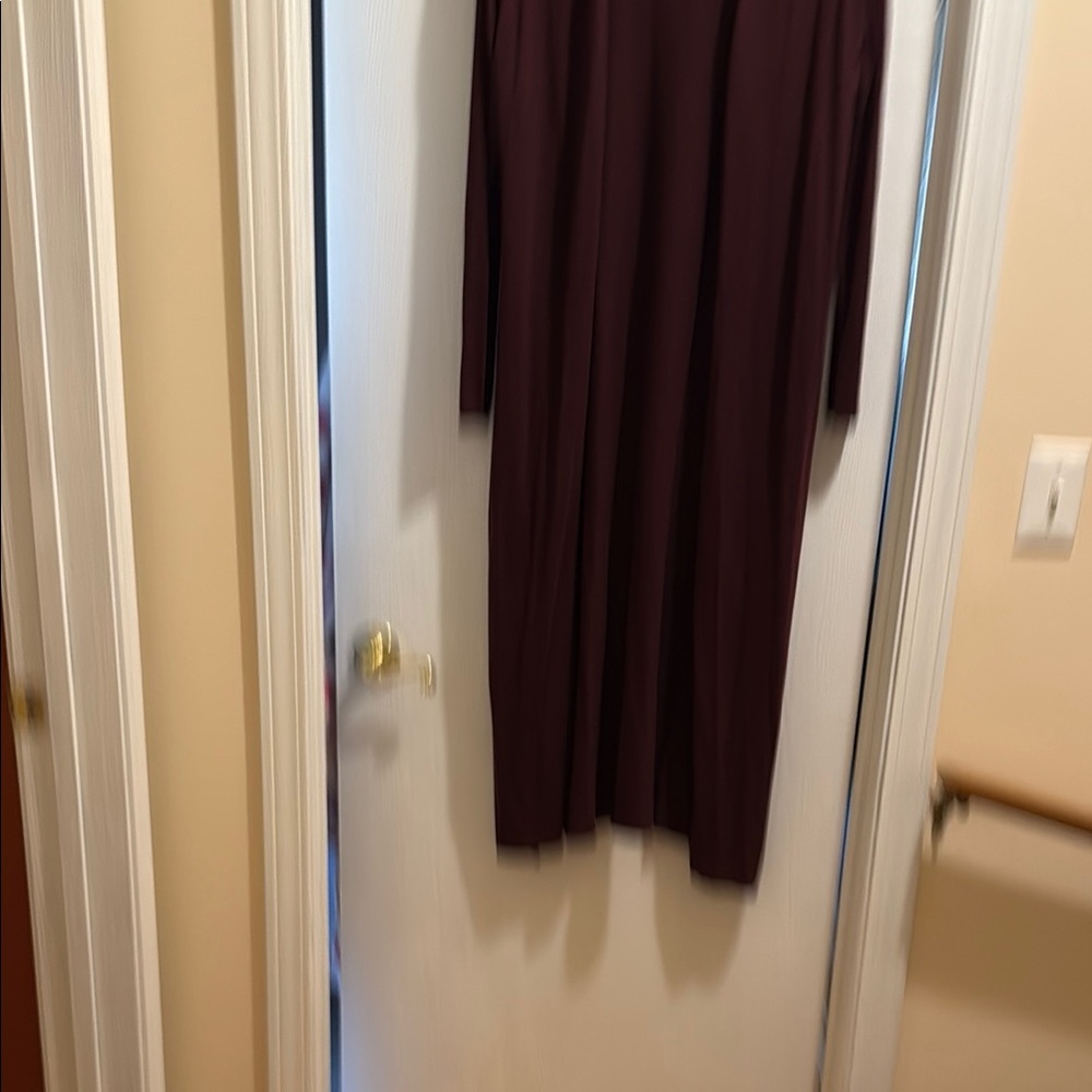 Elegant Purple Long Sleeve Dress
